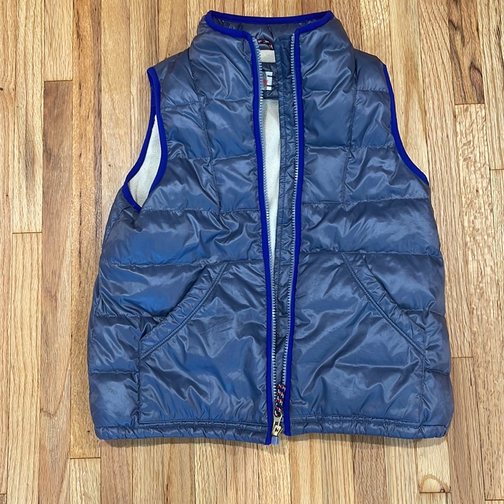 J CREW Girls Fleece Lined Down Filled Puffer Vest